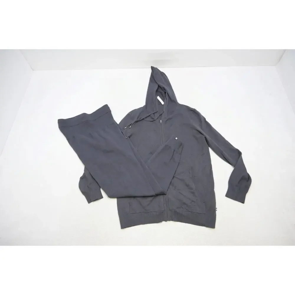 Fabletics 2 Piece Fleece Jogger Track Suit Set Jacket & Sweat Pants Large Medium